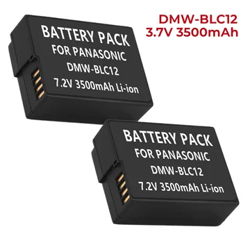 1-5 упаковок 3,5 Ач, совместимых с аккумуляторами Panasonic DMW-BLC12, DMW-BLC12E, DMW-BLC12PP и Panasonic Lumix DMC-G85, DMC-FZ200, DMC-FZ1000