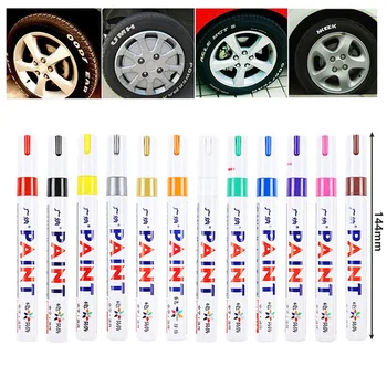 1 шт., средство для очистки краски, ручка для масляной покраски автомобильных колес, шин, Перманентный маркер для автомобильных резиновых шин