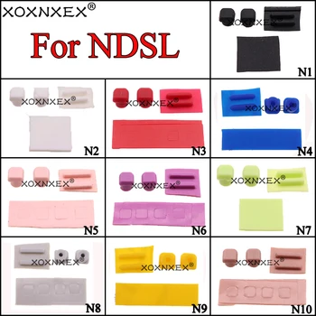 100 комплектов сменных высококачественных винтов для консоли DS Lite, резиновые ножки, крышка для верхнего ЖК-экрана NDSL, винты, резиновая крышка