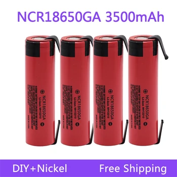 100% Оригинальная батарея 18650 NCR18650GA 3,7 В 3500 мАч 18650 Литиевая аккумуляторная батарея для фонарика батарея DIY Никель
