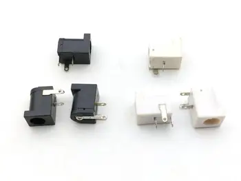 100шт 5,5 мм x 2,1 мм розетка постоянного тока для печатной платы Гнездо зарядного устройства 2,1 мм штекер постоянного тока адаптер