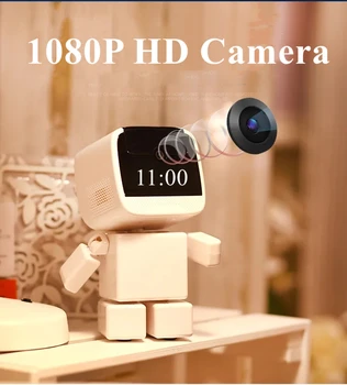 1080P Роботизированная камера WiFi Видеокамера безопасности 360 ° Беспроводная 2-Мегапиксельная Видеозапись CCTV Домашнее Видеонаблюдение Домашние животные Радионяня