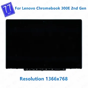 11,6-дюймовый экран для Lenovo 300e Chromebook 2-го поколения 81 МБ 81QC 82CE СЕНСОРНЫЙ дигитайзер + СВЕТОДИОДНЫЙ ДИСПЛЕЙ + РАМКА + плата В сборе ЖК-модуль