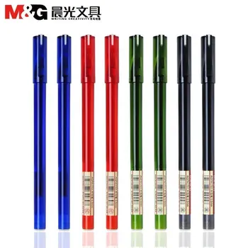 12ШТ M & G Простая чистая гелевая ручка 0,5 мм M & G черная синяя красная ручка для заправки гелевых чернил gelpen школьные канцелярские принадлежности стационарные ручки