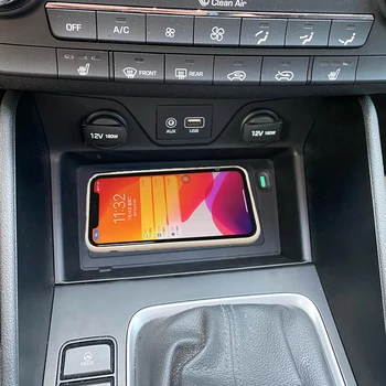 15 Вт автомобильное QI беспроводное зарядное устройство быстрое зарядное устройство для телефона чехол для зарядки держатель для Hyundai Tucson 2015 2016 2017 2018 2019