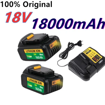 18 В 18Ah для электроинструмента Dewalt Аккумулятор для Dewalt DCB180 DCB181 DCB182 DCB201 DCB201-2 DCB200 DCB200-2 DCB204-2 + 3A Зарядное устройство