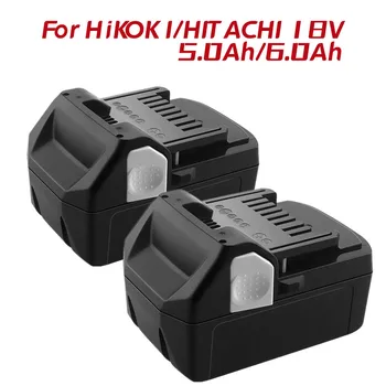 18V 6.0Ah Литий-ионная Аккумуляторная Аккумуляторная Дрель Электроинструмент аккумулятор для Hitachi/Hikoki BCL1815 EBM1830 BSL1840 BSL1850 Аккумулятор