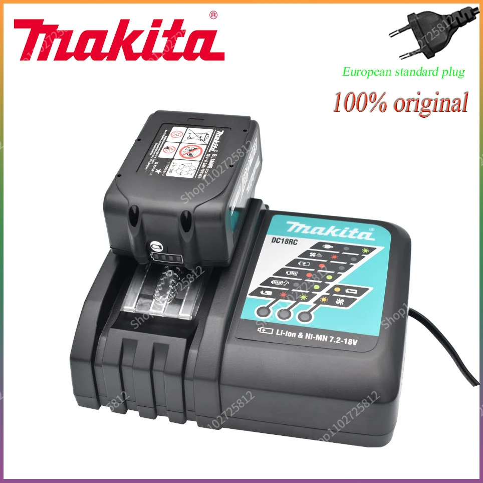 100% Оригинальный Аккумулятор для Электроинструментов Makita 18V 6,0Ач с возможностью подзарядки со светодиодной литий-ионной Заменой LXT BL1860B BL1860 BL1850