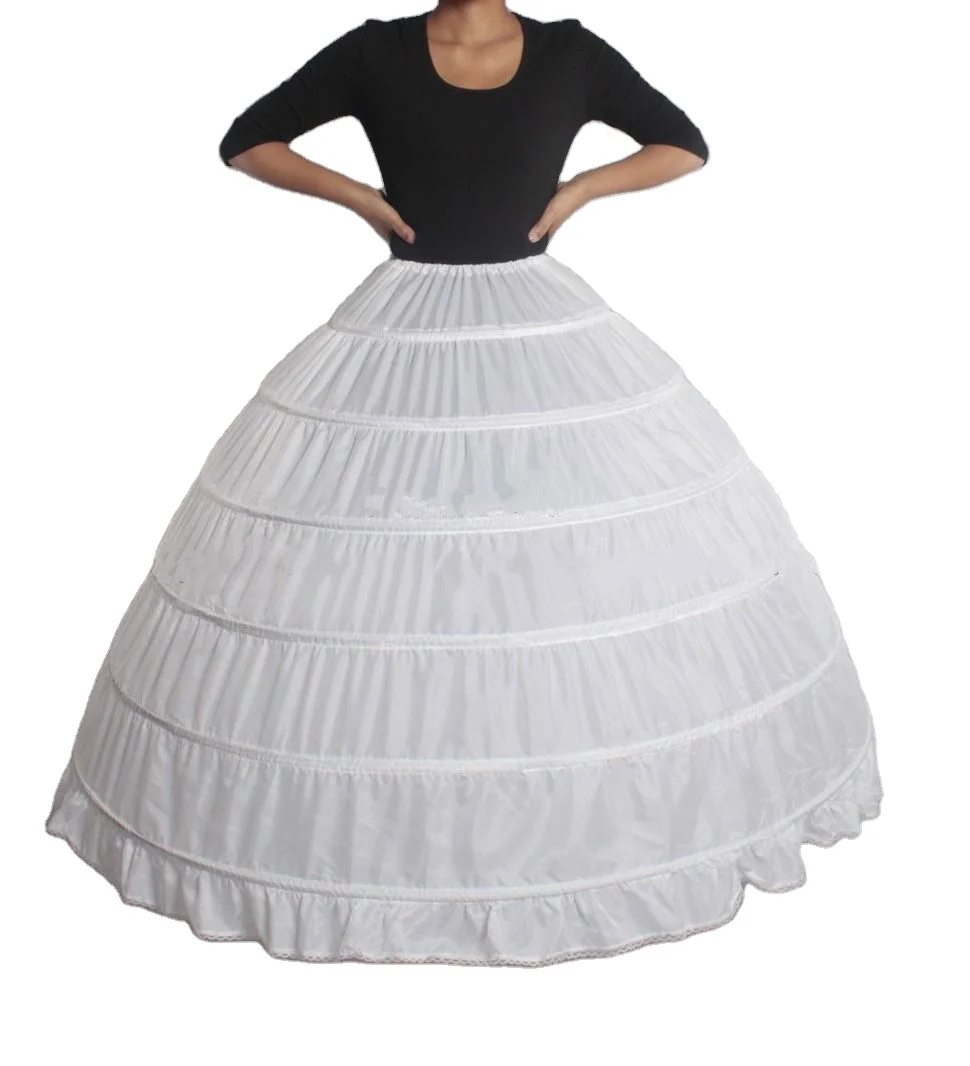 Нижняя юбка Невесты в стиле Лолиты Свадебное платье для девочек Бальное платье 6 Обручей Нижняя юбка Прямая доставка Кринолин