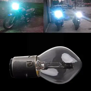 1шт BA20D Светодиодные Лампы Высокой Яркости 12V 35/35w Галогенные фары Singal Лампа Янтарного Цвета для Мотоцикла ATV Мопед Скутер D4T2