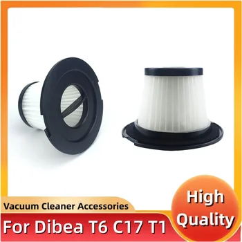 2 шт. HEPA-фильтр для пылесоса Dibea T6 C17 T1, Пылевые фильтры, Сменные Аксессуары