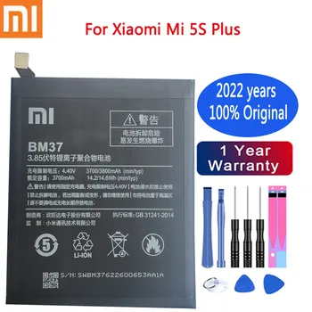 2022 года, BM37, 3800 мАч, оригинальный аккумулятор для Xiaomi Mi 5S Plus, MI5S Plus, высококачественная замена аккумулятора телефона + инструменты