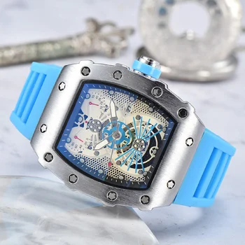 2023 RM Watch Роскошные Часы Повседневные Мужские часы с автоматическим календарем, Спортивный кварцевый хронограф