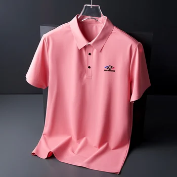 2023 Мужская рубашка Поло для отдыха, Дышащая весенне-летняя спортивная футболка, высококачественная модная одежда, Топ с коротким рукавом