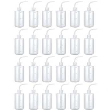 24 шт. Пластиковые бутылки для отжима жидкостей, Лабораторные бутылки для мытья, Экономичная пластиковая бутылка для отжима
