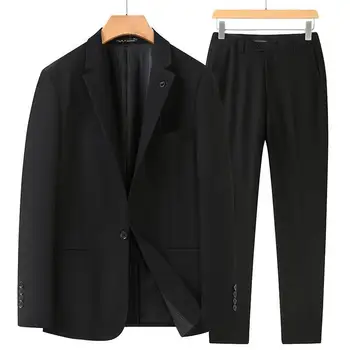 2954-R-Suit style двубортный деловой повседневный костюм