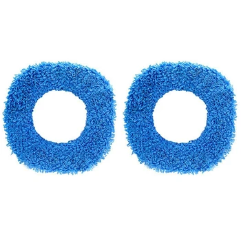 3 одноразовых швабры, которые можно стирать, Прочные сменные прокладки из микрофибры, тряпка для уборки пыли для сухого и влажного пылесоса, синий