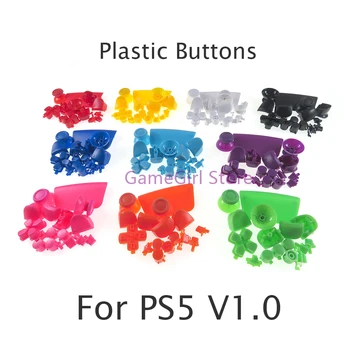 30 комплектов Полный Набор Красочных Пластиковых кнопок D-pad R1 L1 R2 L2 ABXY Клавиша направления для PlayStation5 PS5 V1.0 Замена контроллера