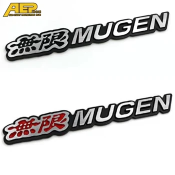3D Логотип Mugen Автомобильная Наклейка Эмблема Задний Значок Алюминиевая Хромированная Наклейка Автомобильный Стайлинг Для Багажника Автомобиля Honda Civic Accord CRV fit