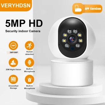 3MP IP WiFi surval камеры безопасности Ночного Видения Полноцветное Видеонаблюдение AI Автоматическое Отслеживание человека Домашняя Видеокамера в помещении
