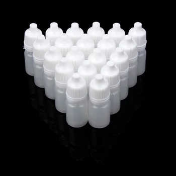 50 ШТ Пустые Бутылки-Капельницы для Жидкости LDPE Пластиковые Контейнеры Для Выжимания Глазного Сока Многоразового Использования DIY 5 мл 10 мл 15 мл 20 мл 30 мл 50 мл 100 мл