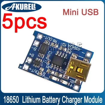 5V 1A 18650 Mini USB Модуль зарядного устройства для литиевой батареи Зарядная плата Панель питания Зарядная плата имеет функции защиты