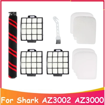 9 Шт. Роликовая щетка HEPA-фильтр, хлопковый фильтр Для Замены пылесоса Shark AZ3002 AZ3000
