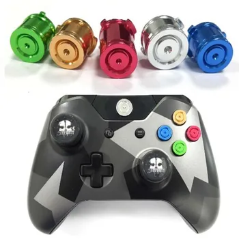 ABXY & Guide Хромированные Алюминиевые Металлические Красочные Пулевые Пользовательские Кнопки Для Xbox One Slim /ONE Elite /ONE X Аксессуары Для игровых Контроллеров