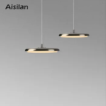 Aislan Скандинавский минималистичный светодиодный подвесной светильник 15 Вт без мерцания, подвесной прожектор для прикроватной тумбочки на кухонном островке