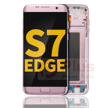 AMOLED-дисплей с заменой рамки для Samsung Galaxy S7 Edge (восстановленный) (все модели в США/G935A) (розовое золото)