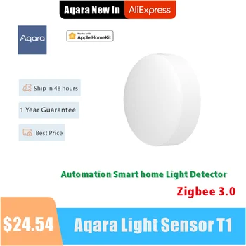 Aqara Smart Light Sensor T1 Zigbee 3.0, Магнитный автоматический детектор яркости, Энергосберегающий Контроль через Homekit и приложение Aqara