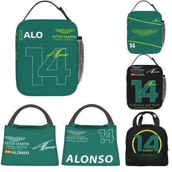 Aston Martin f1 Fernando Alonso Team Merch Ланч-Боксы С Термоизолированным Охладителем Thermal Lunch Bag Box