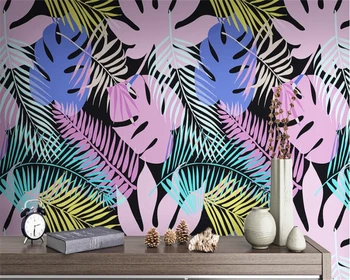 Beibehang Пользовательские обои абстрактный тропический лес фоновая фреска украшение дома телевизор диван 3D обои papel de parede