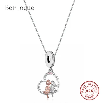 Berloque, серебро 925 пробы, Не Сестры по крови, а сестры по сердцу, ожерелье с подвеской для женщин, Модные украшения, подарок на День Рождения