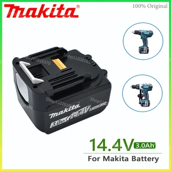 BL1430 Makita 3000 мАч 14,4 В BL1415 BL1440 196875-4 194558-0 195444-8 Аккумуляторная батарея Makita 3.0Ah 14,4 В для светодиодного индикатора