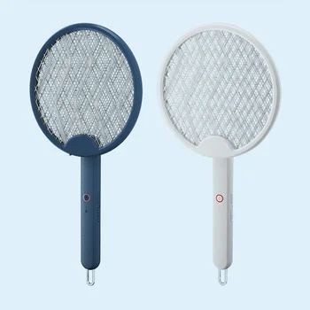 CINODNI Новая Складная Портативная 4 В 1 Электрическая Ракетка для борьбы с насекомыми, USB Перезаряжаемая Защита От комаров, Swatter Killer Dispeller