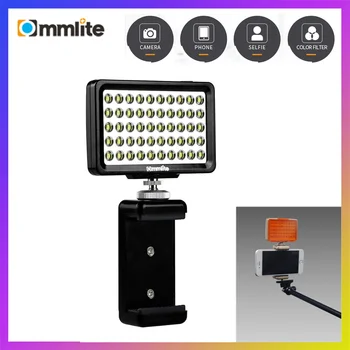 Commlite CM-L50 Светодиодный Светильник для Видеосъемки камеры, 50 светодиодных мини-панелей с регулируемой яркостью 5700-6000 К для камер Canon Nikon и смартфонов