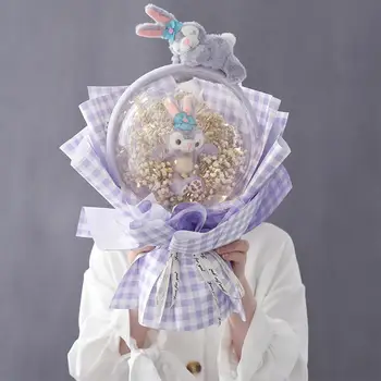 Disney Kawaii Stellalou Плюшевая игрушка Воздушный шар Букет Цветов Мультфильм Аниме Мягкая Кукла На День Рождения Подруга Подарок на Выпускной