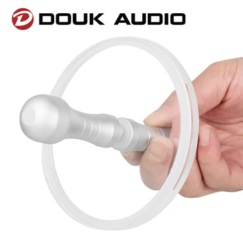 Douk Audio Акриловый Прозрачный Чистящий Зажим для Виниловых пластинок LP Label Saver Protector Disc Водонепроницаемый Набор Инструментов Для Очистки
