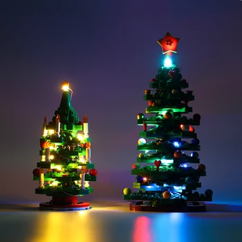 EASYLITE Светодиодный светильник для Рождественской елки, Кирпич 40573, Набор строительных блоков, Кирпичи, игрушки для детей, сделай сам, без модели
