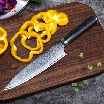 FINDKING новый дамасский нож с ручкой Mikata, 8-дюймовый нож шеф-повара, 67 слоев кухонных ножей из дамасской стали, инструменты для приготовления пищи