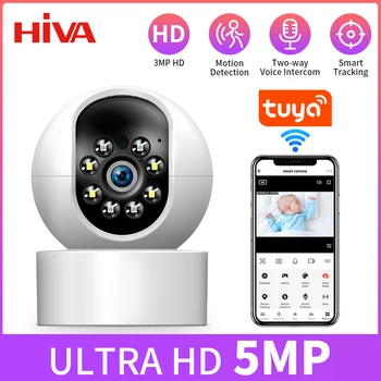 HIVA Wifi IP-камера 1080P Умная Камера видеонаблюдения Безопасность В помещении Инфракрасный Радионяня Ночного видения Камера автоматического Слежения