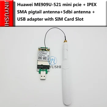 Huawei Разблокировал ME909U-521 с USB-адаптером + антенной FDD LTE Mini pcie 4G WCDMA С поддержкой голосовых сообщений GPS GSM