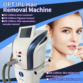 IPL OPT Лазерная Эпиляционная машина Многофункциональное Омоложение кожи Лазерный эпилятор для лица и Тела Удаление волос Для женщин