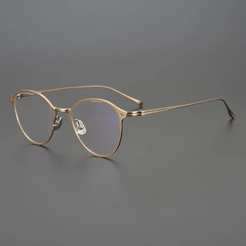 Janpanese Бренд Eyeglassess Ретро Круглые Мужские Очки В Титановой Оправе Женские Легкие Оптические Линзы Для Близорукости Пресбиопии Чтения