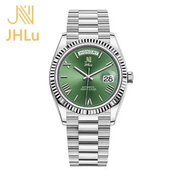 JHLU 2023, Новые модные мужские механические наручные часы из сапфирового стекла AR, мужские часы Класса Люкс, Автоматические часы для мужчин 10 бар
