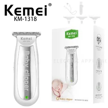 KM-1318 Kemei Перезаряжаемая Электрическая Машинка для стрижки волос Бюджетный Мини-Триммер для детских волос Бытовой Аккумуляторный Триммер для волос Материковый Китай