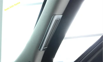 Lapetus ABS Перламутровая хромированная стойка A Кондиционер Розетка переменного тока Вентиляционная рамка Накладка для Jaguar XF 2016 2017 2018 Автоаксессуары