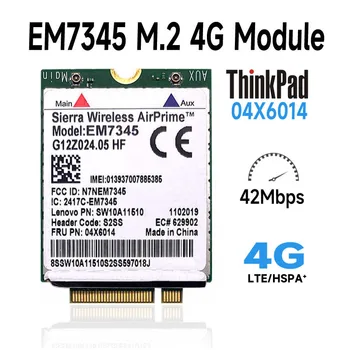 Lenovo ThinkPad EM7345 4G LTE Мобильная широкополосная 4G КАРТА WWAN EM7345 Модуль 04X601904X6014 Для X240 T440 T440P X250 T450 LTE 4G