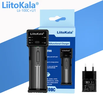 LiitoKala Lii-100 Lii-100B Lii-100C 18650 Зарядное устройство для 26650/18350/16340/18500/AA/AAA 3,7 V 1,2 V 3,2 V LiFePO4 аккумулятор
